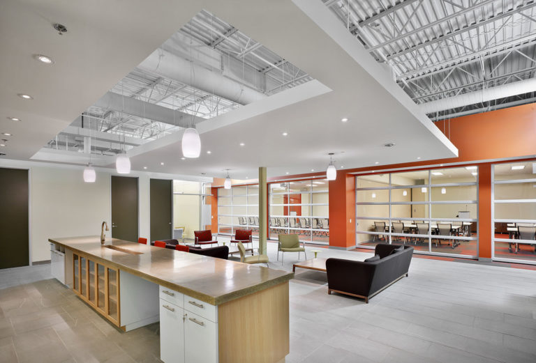 Image of lounge area and training room view